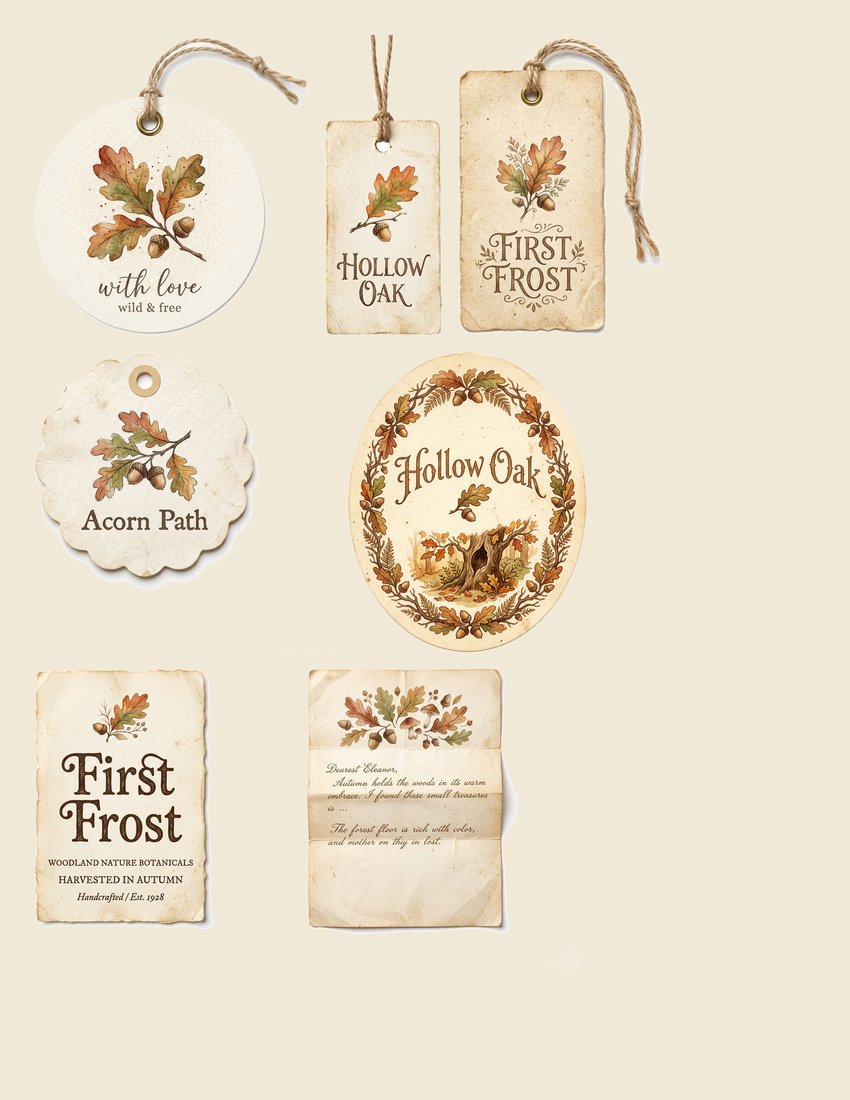 Woodland Foraging Junk Journal Kit | Autumn Forest Mushroom Animal Ephemera + Printable Sheets | Digital Download