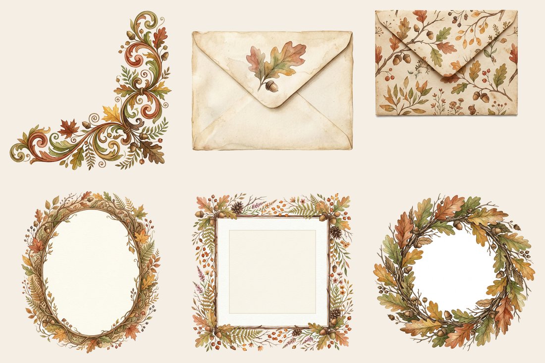 Woodland Foraging Junk Journal Kit | Autumn Forest Mushroom Animal Ephemera + Printable Sheets | Digital Download